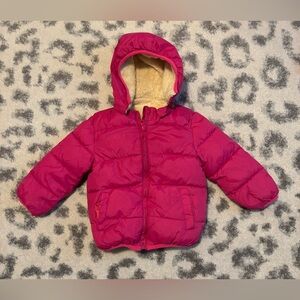 Toddler girl winter coat with removable hood!
